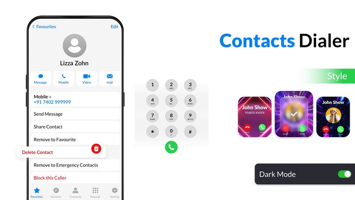 Contacts - iOS Phone Dialer screenshot image 5_Popularmodapk.com