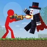 Red Stickman in Craft World0.2.6_rowtechapk.com