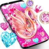 Diamond swan live wallpaper22.6_rowtechapk.com