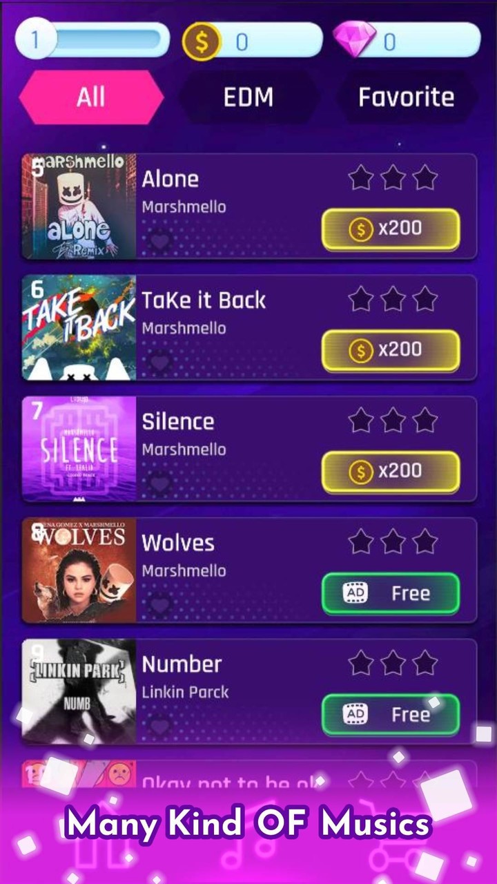 Marshmello Piano Tiles DJ screenshot image 2_Popularmodapk.com