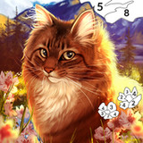 Cat Color by Number Paint Game1.6_rowtechapk.com