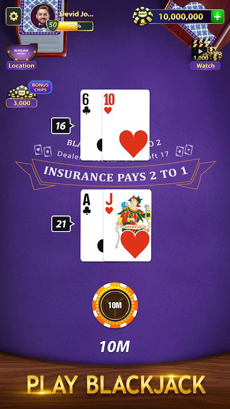 BlackJack by Murka: 21 Classic screenshot image 4_Popularmodapk.com