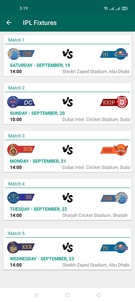 IPL 2023 Live Score & Schedule screenshot image 19_Popularmodapk.com