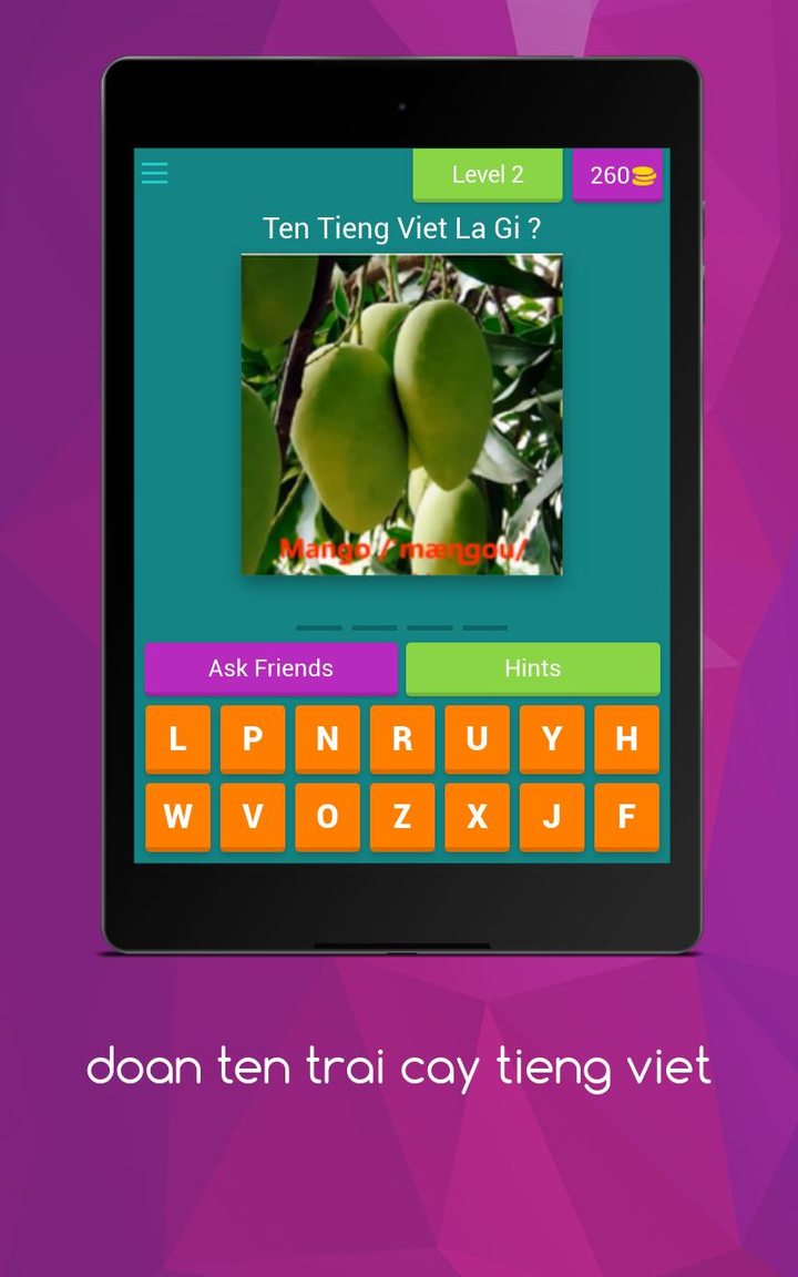 đoán tên trái cây tiếng việt screenshot image 3_Popularmodapk.com