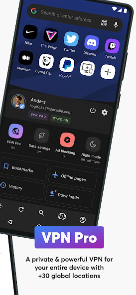 Opera Browser(Premium Unlocked) screenshot image 3_Popularmodapk.com