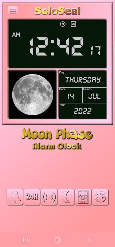Moon Phase Alarm Clock screenshot image 8_Popularmodapk.com