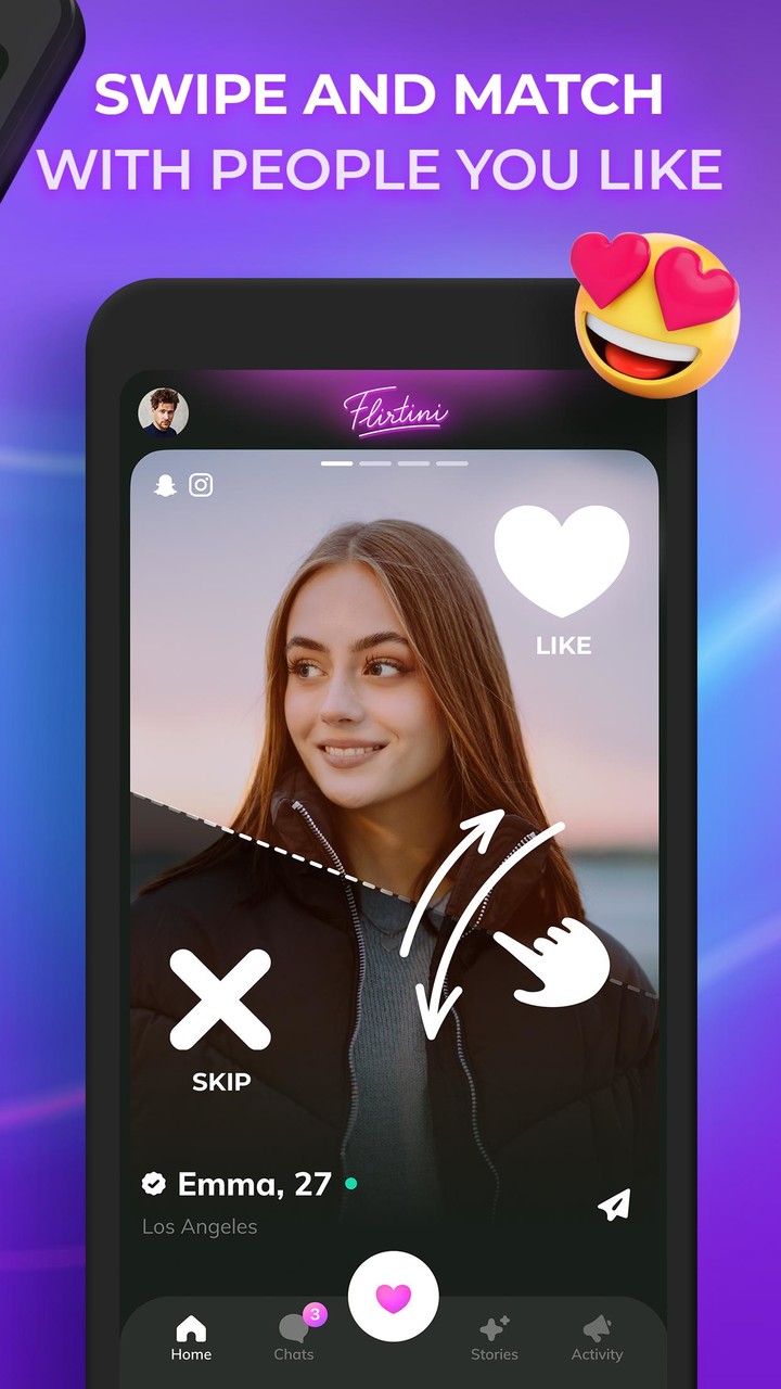 Flirtini - Chat, Flirt, Date screenshot image 6_Popularmodapk.com