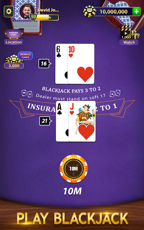 BlackJack by Murka: 21 Classic screenshot image 10_Popularmodapk.com