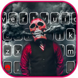 Smokey Skull Keyboard Theme1.0_rowtechapk.com