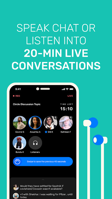 Mentza: Live Audio Communities screenshot image 4_Popularmodapk.com