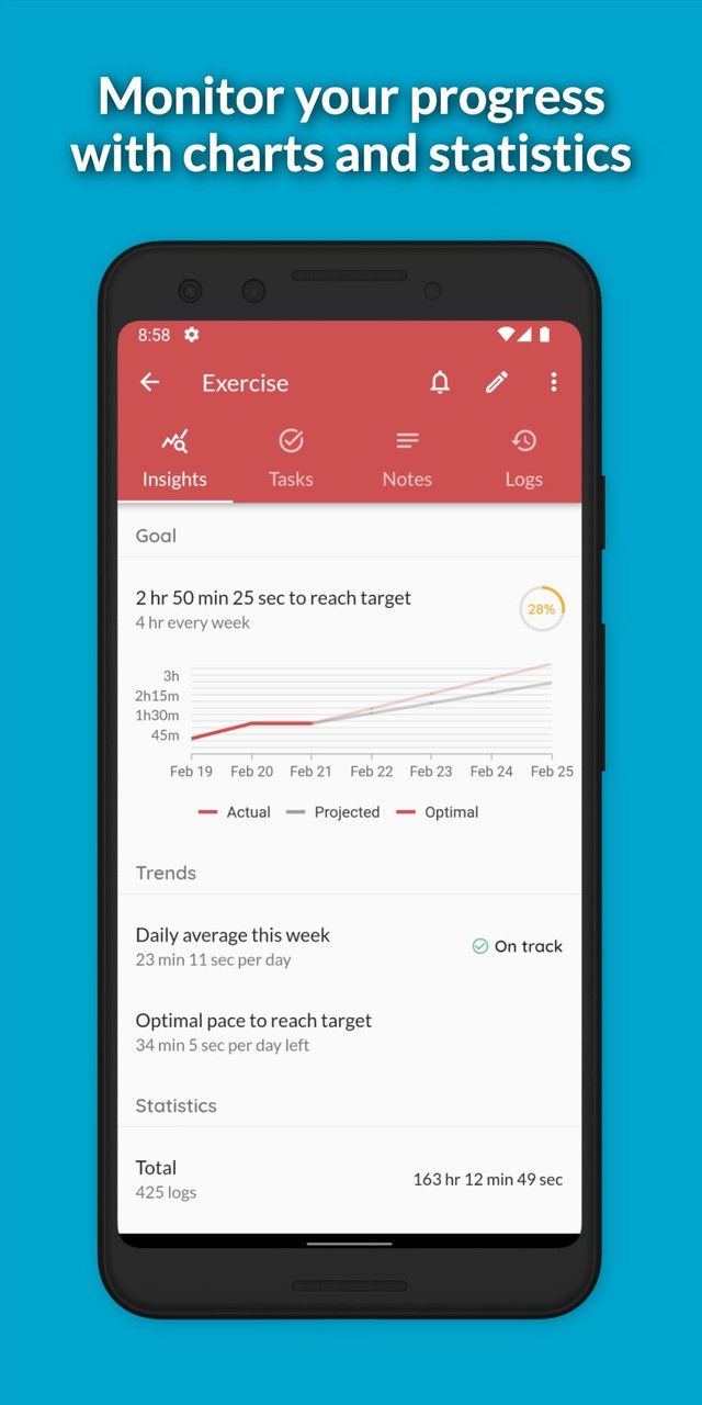 Timelog - Goal & Time Tracker screenshot image 10_Popularmodapk.com