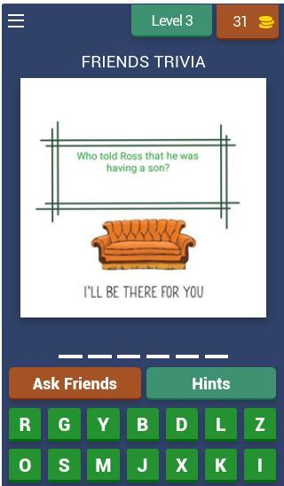 FRIENDS TRIVIA- The one with t screenshot image 4_Popularmodapk.com