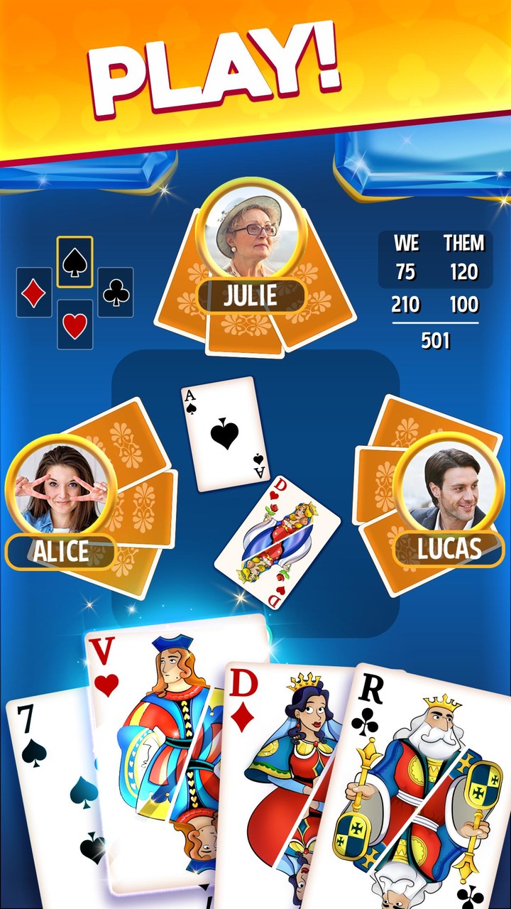 Belote & Coinche: le Défi screenshot image 1_Popularmodapk.com