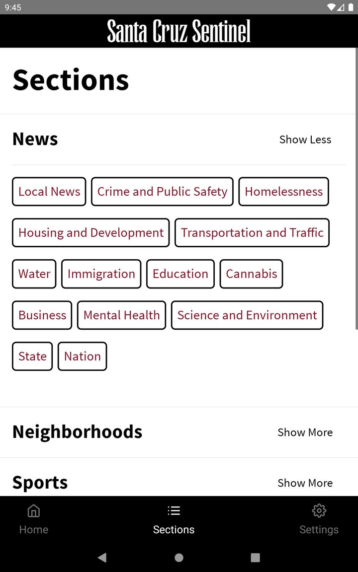 Santa Cruz Sentinel screenshot image 7_Popularmodapk.com