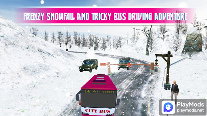 Pink Lady Snow Bus City Driver<span>(Unlimited money)</span> screenshot image 3_Popularmodapk.com
