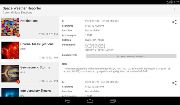 Space Weather Reporter screenshot image 3_Popularmodapk.com