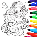 Mermaid Coloring:Mermaid games2.2401_rowtechapk.com