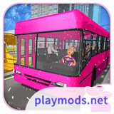 Pink Lady Snow Bus City Driver<span>(Unlimited money)</span>1.7_rowtechapk.com