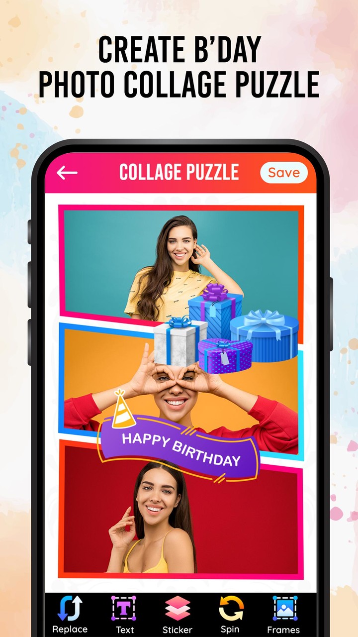 Birthday Photo Frame Maker screenshot image 5_Popularmodapk.com