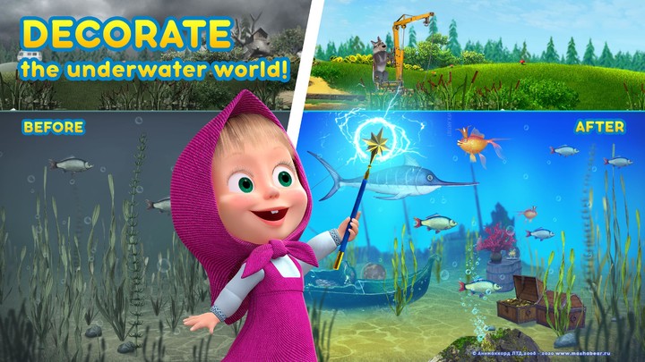 Masha and the Bear: Water game screenshot image 4_Popularmodapk.com