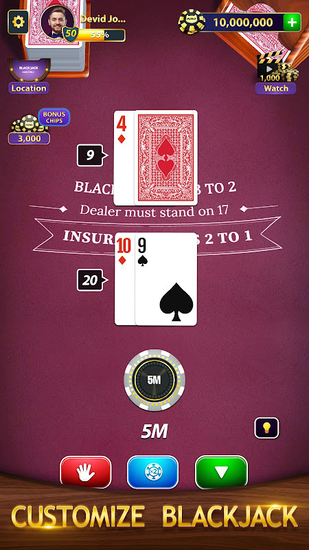 BlackJack by Murka: 21 Classic screenshot image 11_Popularmodapk.com