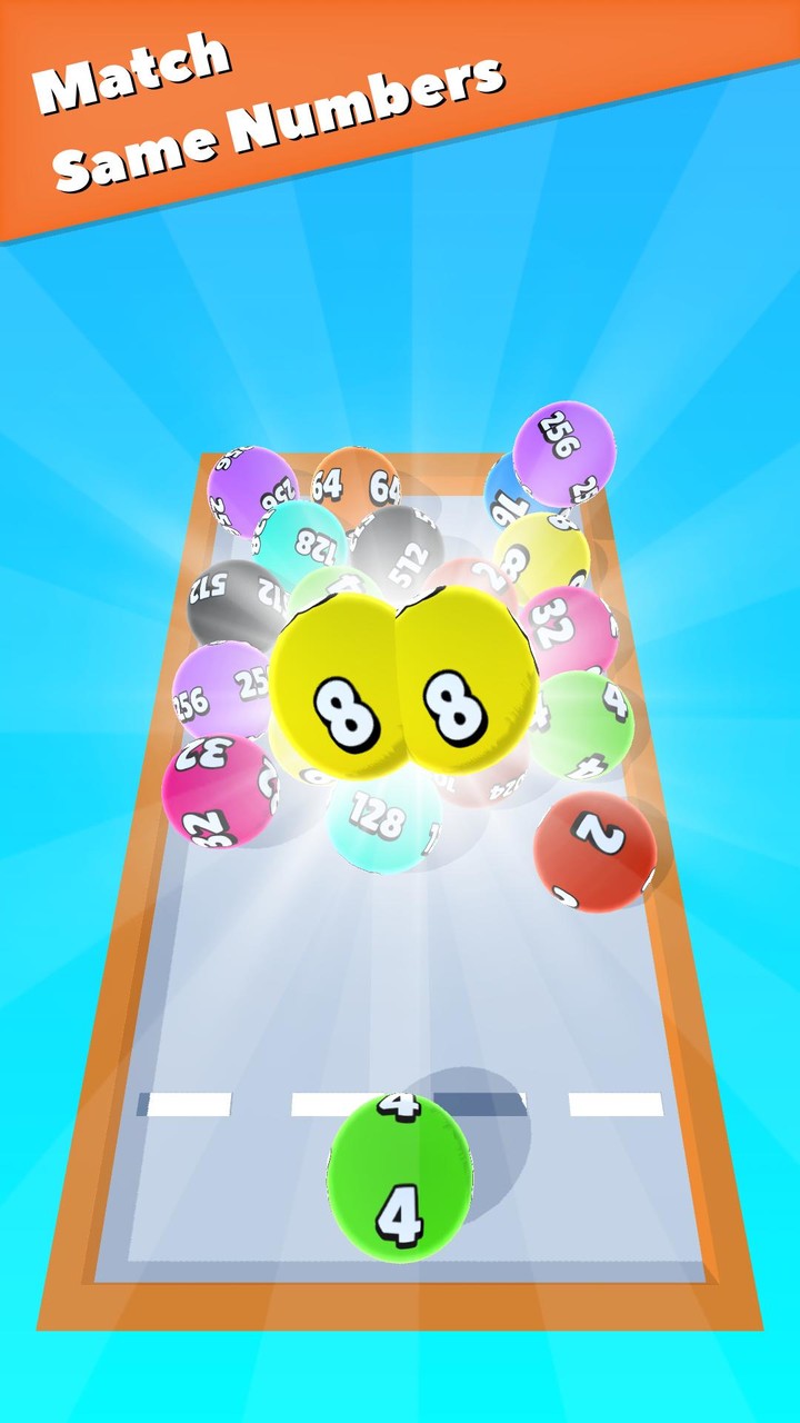 2048 Ball Match 3D screenshot image 2_Popularmodapk.com