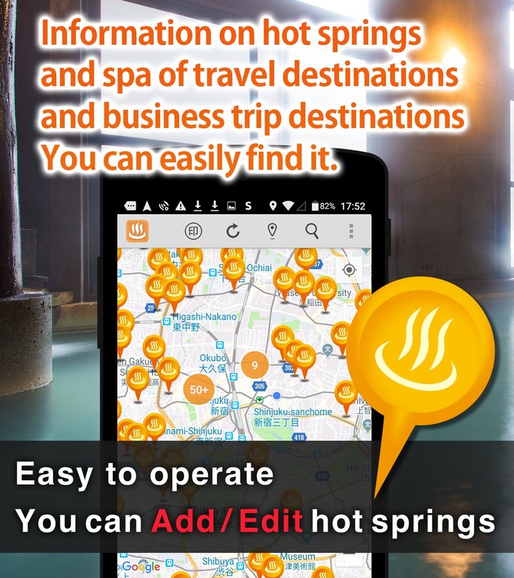 銭湯･温泉･日帰り温泉　レビュー情報共有マップ screenshot image 2_Popularmodapk.com