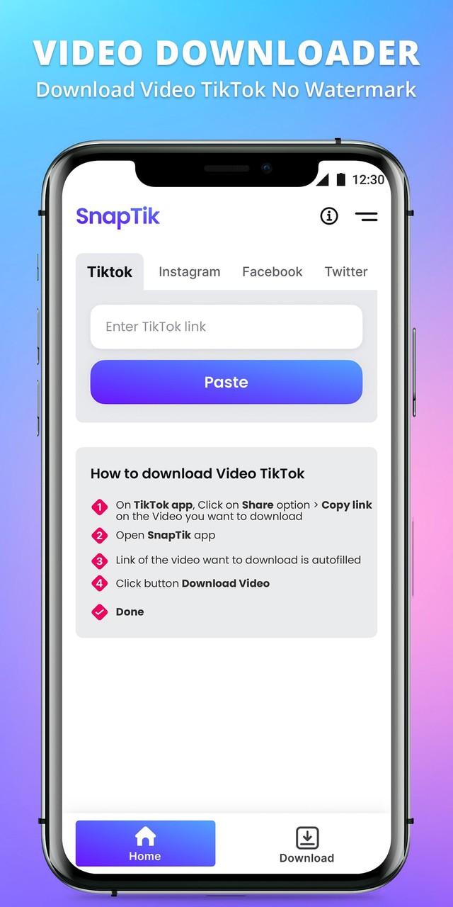Download Video TikTok No Logo screenshot image 1_Popularmodapk.com