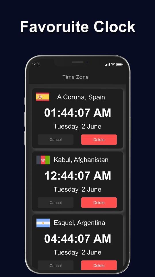 World Clock – World time clock screenshot image 4_Popularmodapk.com