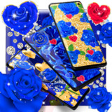 Blue golden rose wallpapers22.6_rowtechapk.com