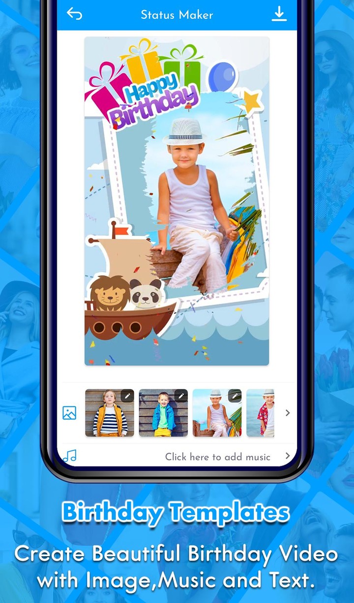 Birthday Video Maker with Song screenshot image 3_Popularmodapk.com