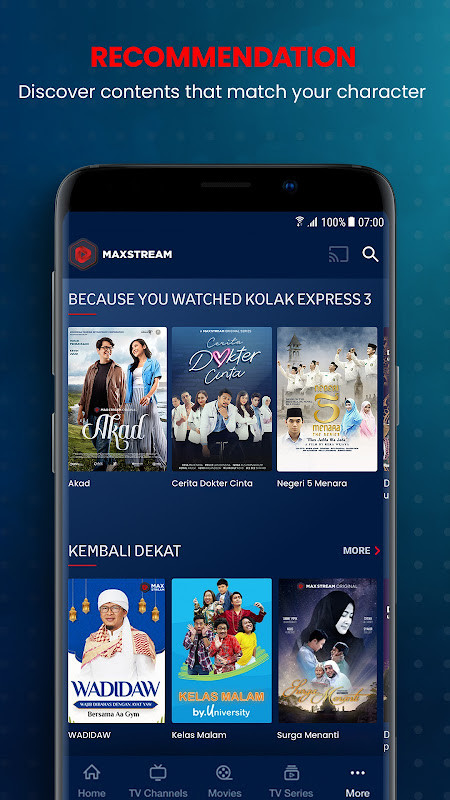 MAXstream screenshot image 1_Popularmodapk.com