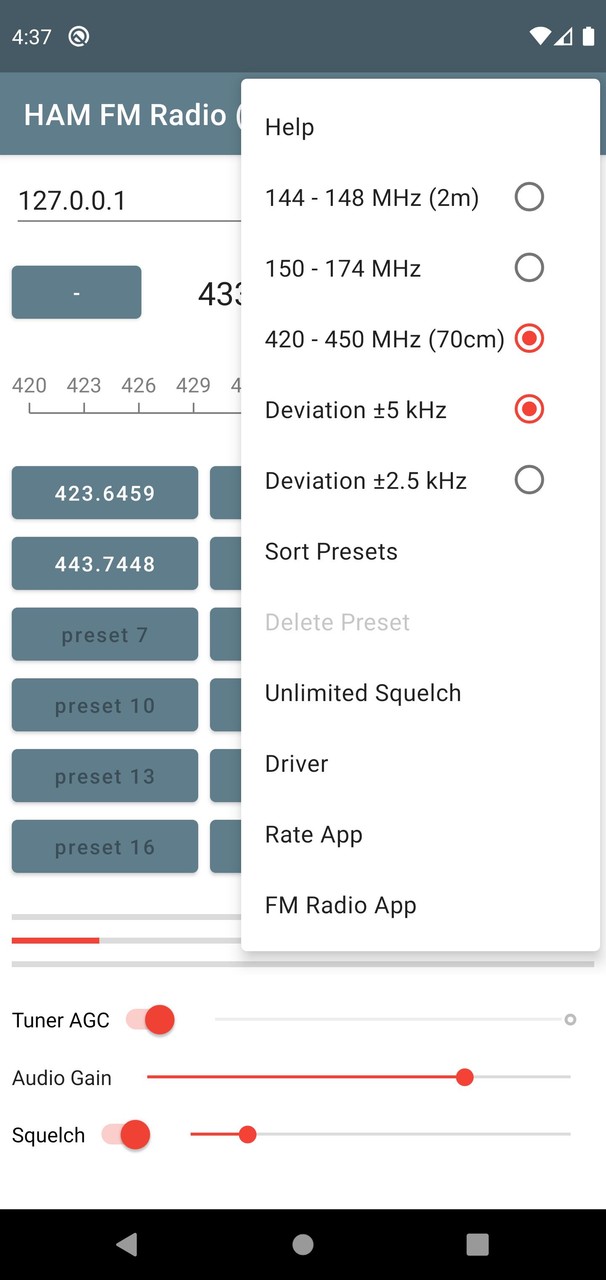 HAM FM Radio (RTL-SDR) screenshot image 15_Popularmodapk.com