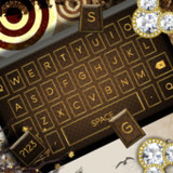Transparent Golden Keyboard1.0.2_rowtechapk.com