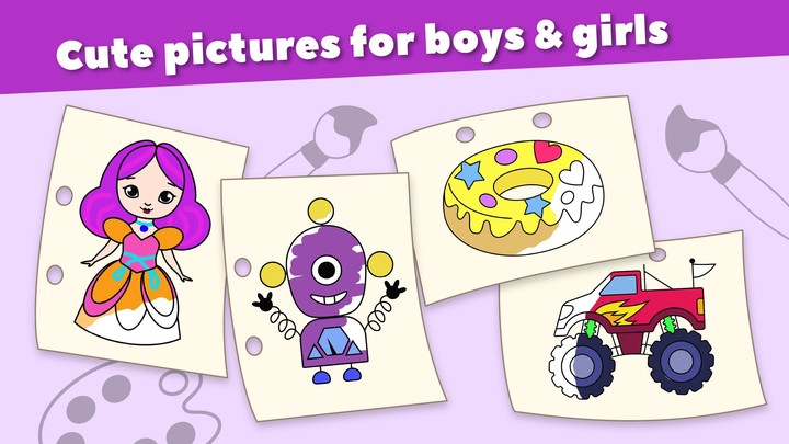 Baby Drawing and Painting Games for Kids Paint screenshot image 2_Popularmodapk.com