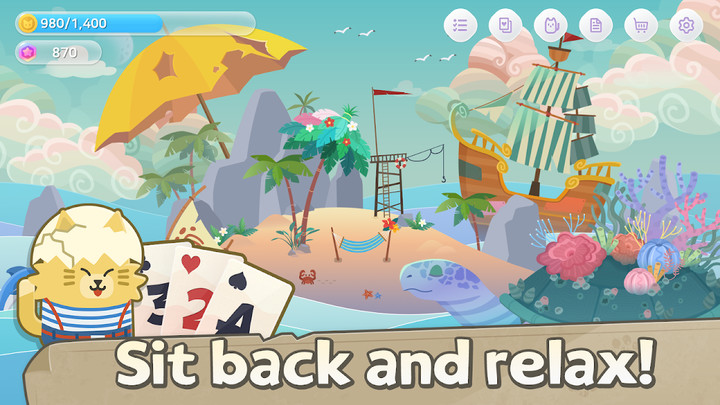 Solitaire Cat Islands-TriPeaks screenshot image 9_Popularmodapk.com