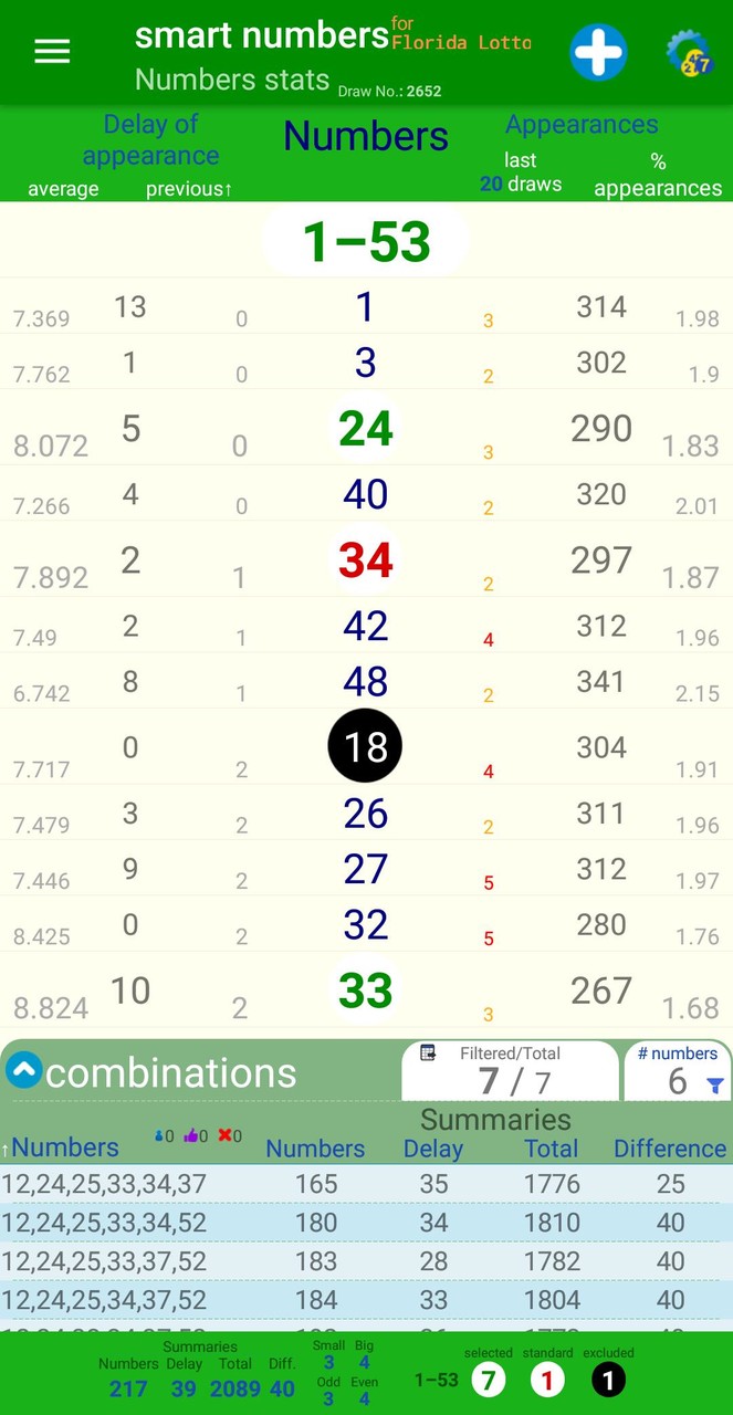 smart numbers for Florida Lotto screenshot image 6_Popularmodapk.com