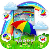 Rainbow Umbrella Launcher Theme1.1.0_rowtechapk.com