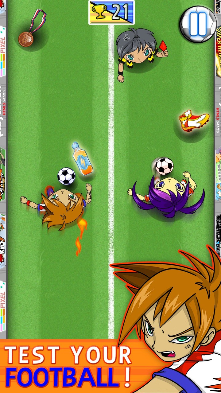 Yuki and Rina Football screenshot image 1_Popularmodapk.com