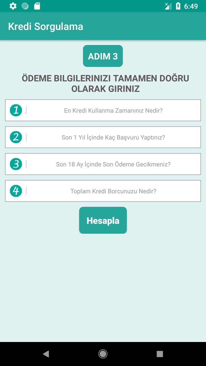 Kredi Notu Sorgulama-Ücret Yok screenshot image 16_Popularmodapk.com