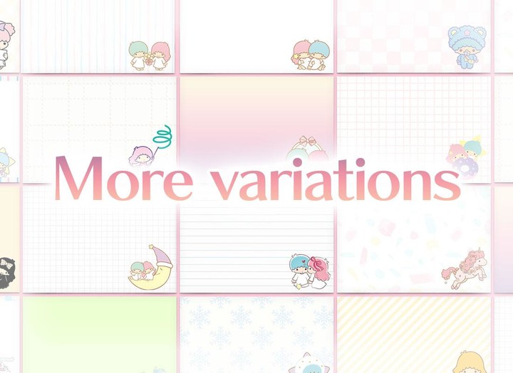 Notepad Little Twin Stars screenshot image 8_Popularmodapk.com