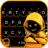 Hoodie Mask Boy Keyboard Background7.3.0_0428_rowtechapk.com