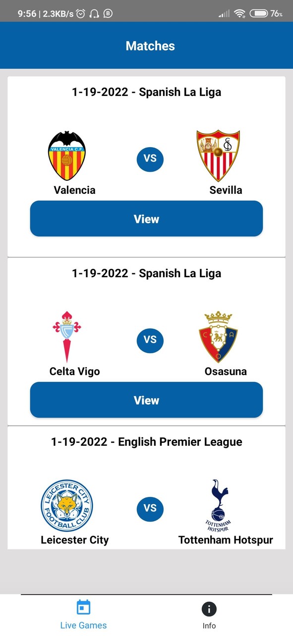 Football Live Stream TV screenshot image 7_Popularmodapk.com