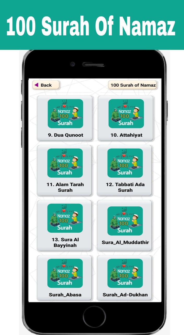100 Surah Of Namaz With Audio screenshot image 4_Popularmodapk.com