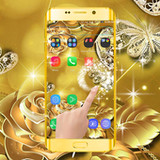 Golden Rose Particle LiveWallpaper3.2_rowtechapk.com