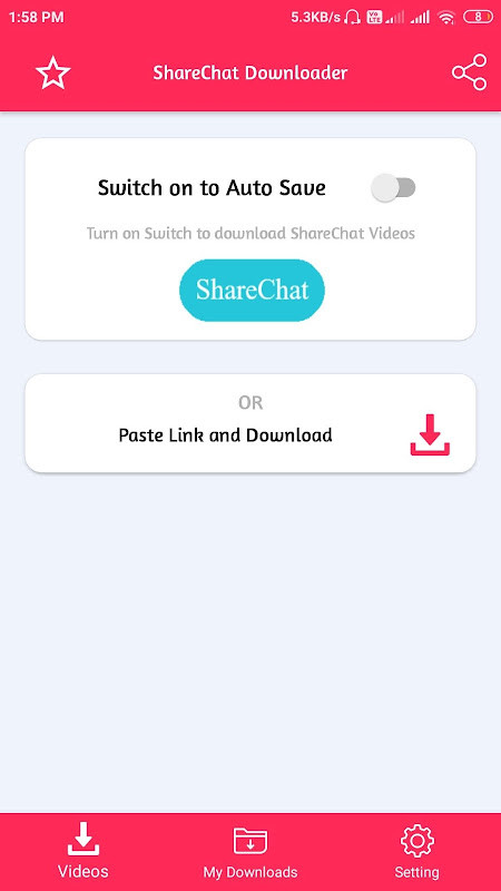 Video Downloader for Sharechat - No watermark screenshot image 17_Popularmodapk.com