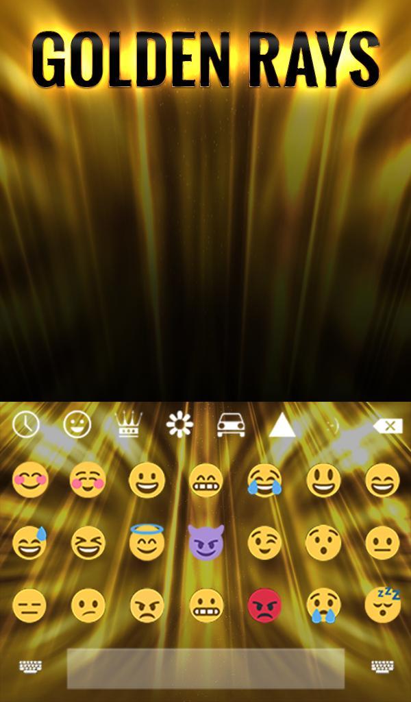 Golden Rays Animated Keyboard screenshot image 4_Popularmodapk.com