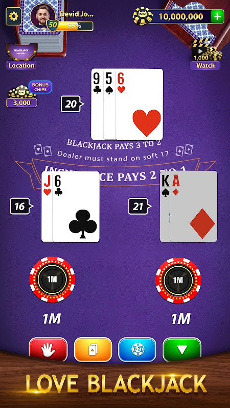 BlackJack by Murka: 21 Classic screenshot image 2_Popularmodapk.com