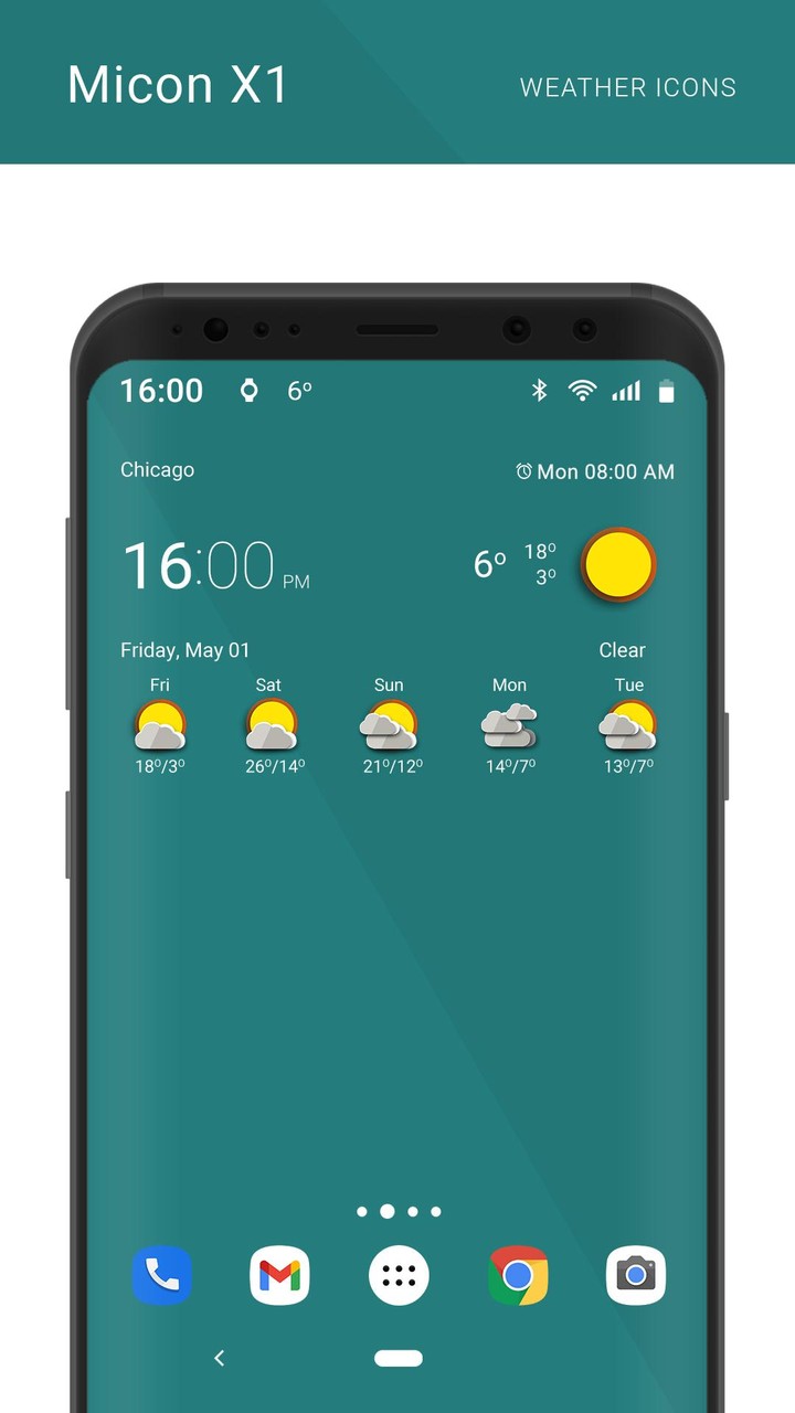 Micon X1 weather icon pack screenshot image 7_Popularmodapk.com