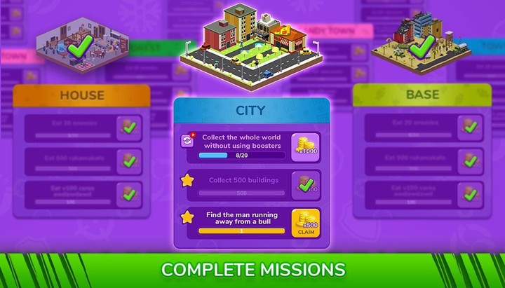 Holein eating games io offline screenshot image 4_Popularmodapk.com